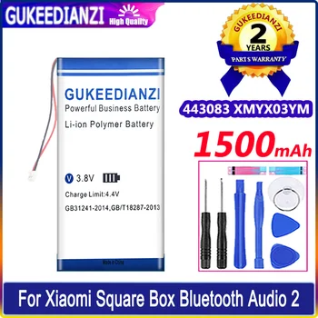 Bateria Новый аккумулятор 443083 XMYX03YM 1500 мАч для Xiaomi Xiao Mi Square Box Bluetooth Audio2 Аудио 2 Высококачественный аккумулятор