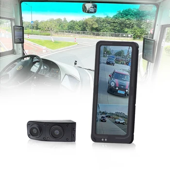 12,3-Дюймовый 24V Вид сбоку, крышка слепого пятна, HD монитор, внутреннее боковое зеркало автобуса для большого грузовика