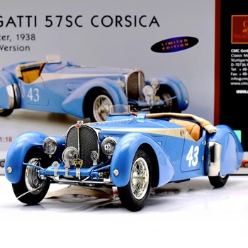CMC 1: 18 57SC Corsica # 43, полностью открытая имитация сплава, ограниченная серия, Статическая модель автомобиля из сплава Металла, игрушка в подарок