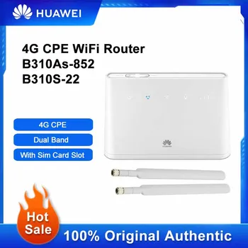 Оригинальный Huawei 4G CPE Маршрутизатор B310As-852 WiFi Ретранслятор B310S-22 Двухдиапазонный Модем 150 Мбит/с Wi-Fi Sim-карта Для Домашнего Офиса