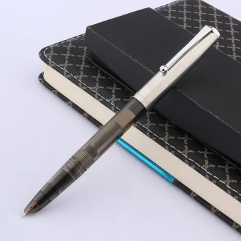Ручка jinhao Серебристого прозрачного цвета, пластиковая классическая ручка для записи, гладкая штука, авторучка для студентов-бухгалтеров