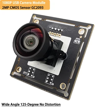 2MP 1080P CMOS Сенсор GC2093 1920 *1080 60fps USB Модуль камеры Широкоугольный 125-Градусный Без Искажений Для Промышленной камеры Видео