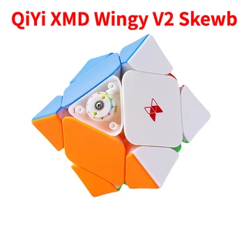 Qiyi Skewb 2x2 XMD Wingy V2M Магнитный Волшебный Скоростной Куб Профессиональный Qiyi XMD Volt Square V2 2x2x2 Магнитный Пазл Cubo Magico