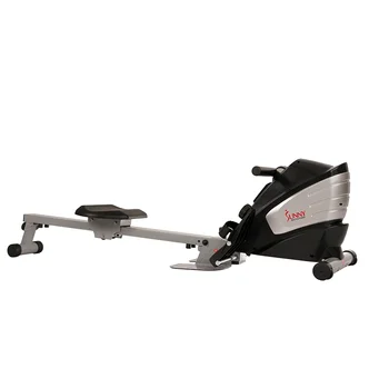 Sunny Health & Fitness Двухфункциональный Магнитный Гребной тренажер Rower для домашних упражнений с ЖК-монитором, Тренировок всего тела, SF-RW5622