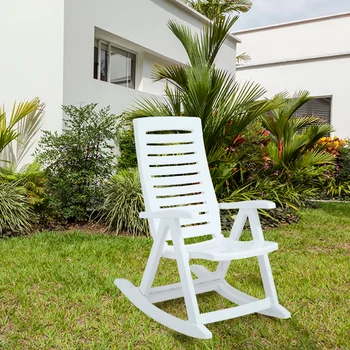 Повседневное кресло-качалка Rimax из белой смолы
