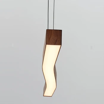 Новая люстра для китайского ресторана, Минималистичная японская лампа для кабинета, Современная Креативная лампа из дерева