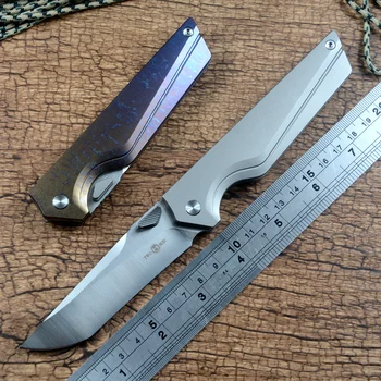 TWOSUN D2 Blade TS368 Подарочный Складной Нож Керамический Шарикоподшипник Шайба Серая Красочная Титановая Ручка Походные Охотничьи Ножи На Открытом Воздухе
