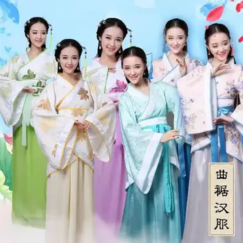 2022 Национальный костюм Ханьфу Древнекитайский Косплей Костюм Древнекитайский Ханьфу Женская Одежда Ханьфу Леди Китайское сценическое платье