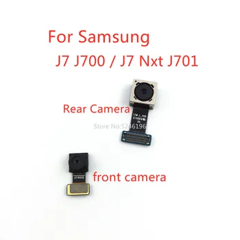 1 шт. Оригинальная Задняя большая Основная камера заднего вида Модуль фронтальной камеры Гибкий Кабель Для Samsung Galaxy J7 J700 J700F J7 Neo J701 Замена Детали