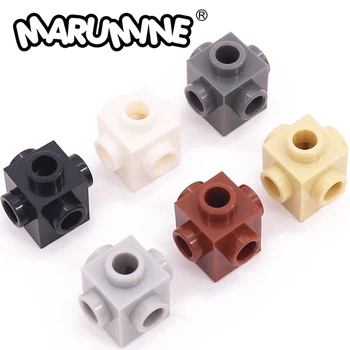 Marumine 4733 Модифицированный кирпич 1 x 1 С заклепками с 4 сторон Конструктор Развивающие строительные блоки Детские игрушки для девочек и мальчиков