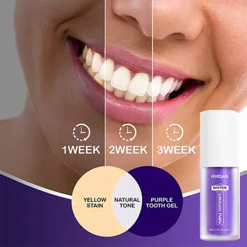 30 мл V34 Зубная Паста Фиолетовый Корректор Цвета Зубная Паста Для Зубов Отбеливающая Уменьшает Пожелтение Уход За Зубами зубная паста
