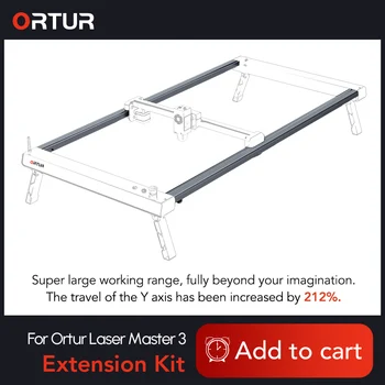 ORTUR OLM3 Y-axis Extension Kit Обновление Профильной Рейки Расширение Увеличение Рабочей зоны 850x400 мм Детали Гравировально-режущего Станка