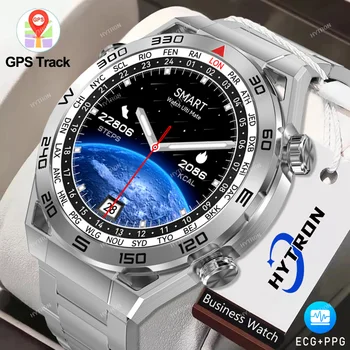2023 Наружные Мужские Смарт-Часы ECG 1,5 дюйма 454*454 HD Экран 360 мАч Часы с Набором номера GPS Отслеживание маршрута Смарт-Часы Для IOS Android