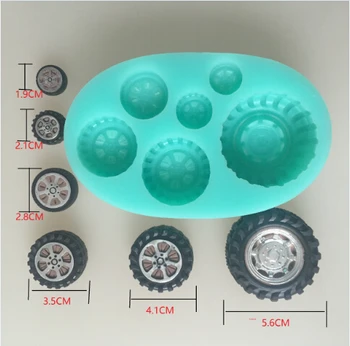 силиконовая гибкая форма для автомобильных колесных шин, форма для шин из силиконовой смолы, форма для ювелирных изделий, форма для помадки торта