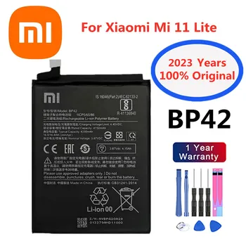 2023 Года 4250 мАч BP42 100% Оригинальный Аккумулятор Для Xiaomi Mi 11 Lite 11Lite Mi11 Lite Высококачественные Сменные Батареи Для телефона