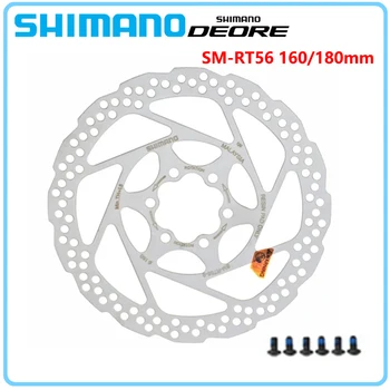 Колодка Тормозного диска Shimano DEORE SM RT56 с 6 Болтами Для Горных Велосипедов Диск M610 RT56 M6000 Тормозной Диск 160 мм 180 мм MTB Оригинальные Запчасти