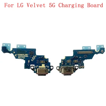 Плата с разъемом для зарядки через USB Гибкий кабель для LG Velvet 5G G900 G910 Запасные части для разъема для зарядки