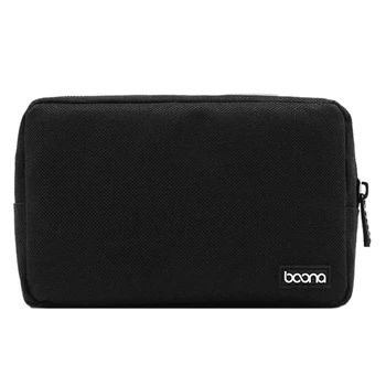 2X Дорожная сумка для хранения BOONA, Многофункциональная сумка для хранения ноутбука, Адаптер питания, Банк питания, кабель для передачи данных, зарядное устройство, Черный