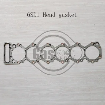 6SD1 6SD1T Прокладка головки блока цилиндров, пригодная для экскаваторов Isuzu HITAICHI EX300-2/3/5