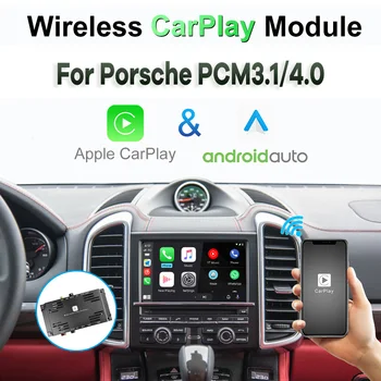 Беспроводной CarPlay Android Auto для Porsche 911 Boxster Cayman Macan Cayenne Panamera PCM3.1 4,0 2011-2018 Коробка видеомодуля
