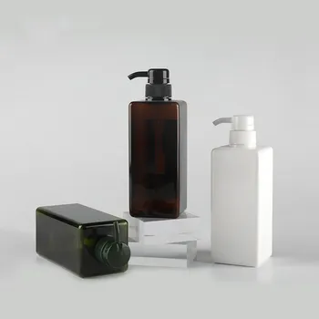 (5 шт./лот) 650 мл Brwon/Белый/Прозрачный С бутылочкой для лосьона, дозатором мыла, бутылкой крема, пустой пластиковой бутылкой Геля для душа