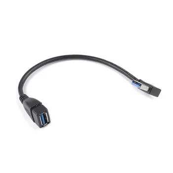 Удлинительный кабель USB 3.0 с углом наклона 90 градусов от мужчины к женщине, кабель-адаптер для передачи данных Справа