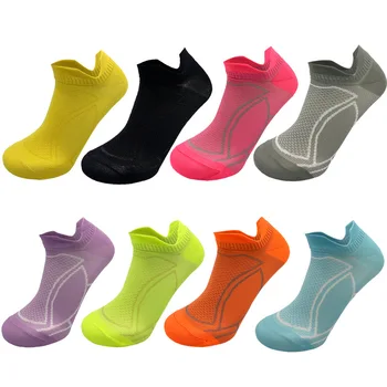 5 пар спортивных носков Унисекс, впитывающих пот, яркого цвета, нейлоновые полосатые антибактериальные дышащие носки для лодыжек, Женские мужские
