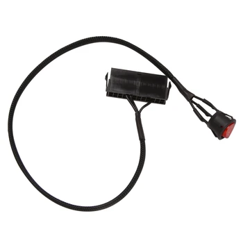 24-Контактный разъем ATX PSU Блок питания для ПК, Стартерный Тестер, кабель для подключения перемычек с переключателем включения / выключения, 50 см