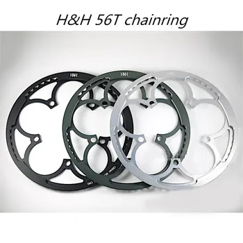 H & H chainring 56T односкоростное 130 BCD складное велосипедное цепное колесо для brompton birdy BMX дорожный велосипед универсальный