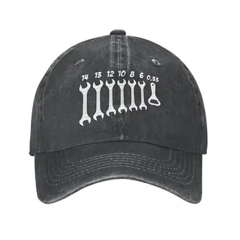 Повседневная Выстиранная бейсбольная кепка механика с гаечным ключом, женские ковбойские шляпы, Регулируемая кепка инженера по ремонту автомобиля