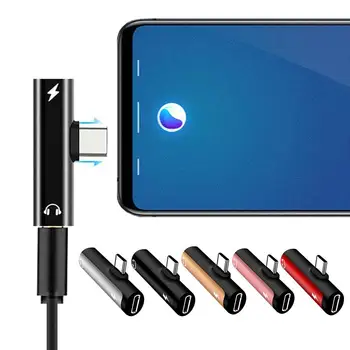 Новейший Конвертер Для зарядки наушников с Разъемом 3 В 1 Type C до 3,5 мм, Аудиоадаптер USB Type-C Для телефонов Xiaomi Huawei Mate 10 Type C