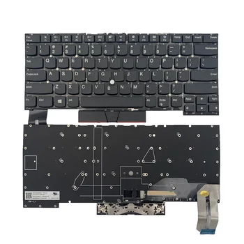 Качественная клавиатура для ноутбука Lenovo Thinkpad T490s T495s без подсветки, без указателя