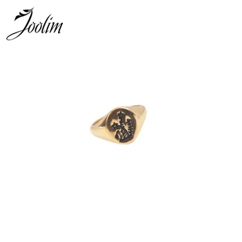 Joolim Высококачественное PVD кольцо Symple Wildflowers Promise для женщин Ювелирные изделия из нержавеющей стали Оптом