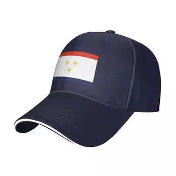 Новый флаг Нового Орлеана, бейсболка, шляпы, Большой Размер, шляпа для гольфа, Мужская Забавная шляпа, Шляпы Для женщин, Мужские