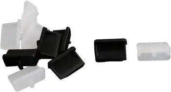 Полиэтиленовая PE крышка для USB-порта, защита от пыли, Черный, белый, 10 шт.