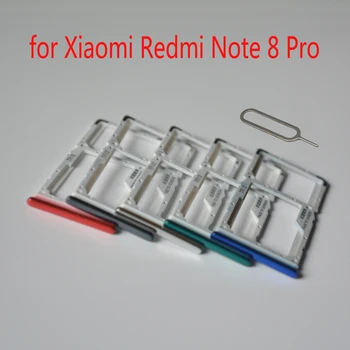 Держатель sim-карты для Xiaomi Redmi Note 8 Pro Оригинальный корпус мобильного телефона Новый лоток для карт Micro SD Слот для адаптера + инструменты