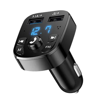 Bluetooth 5.0 FM-передатчик автомобильный MP3-плеер Bluetooth-приемник автомобильный музыкальный U-диск 2USB автомобильное быстрое зарядное устройство аудиоприемник громкой связи