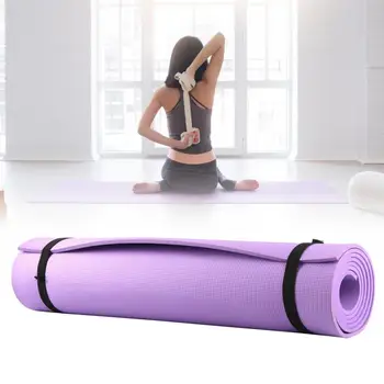 Коврик для йоги, амортизирующий нескользящий аксессуар, 6 мм, для похудения, коврик для йоги для дома, оборудование для йоги
