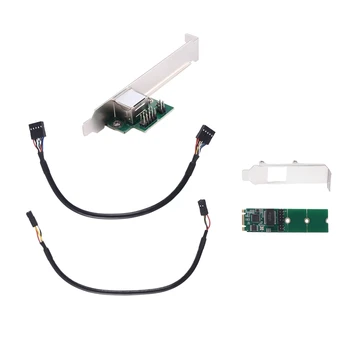 НОВИНКА-Гигабитный сетевой адаптер 2.5G Base-T с чипом I225 2500 Мбит/с M.2 B/M Ключ к Pcie 2.5Gb Ethernet-карте RJ45 LAN Controller Card
