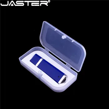 Пластиковая Коробка JASTER USB Флэш-Накопитель 64 ГБ Черный Memory Stick Creatuve Деловые Подарки Флеш-накопитель 32 ГБ Синий Флешка 16 ГБ Красный U-диск