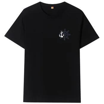 12197 Мужские футболки, Летняя футболка с коротким рукавом, мужская Простая креативная дизайнерская линия с перекрестным принтом, хлопковые брендовые рубашки, мужские Топы, тройники