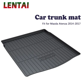 LENTAI 1 шт. автомобильный коврик для багажника Mazda Atenza 2014 2015 2016 2017, подкладка для багажника, лоток, Водонепроницаемый противоскользящий коврик, Аксессуары