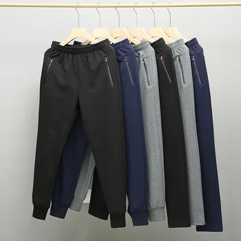 Высококачественные мужские Джоггеры, брюки с завязками на талии, модные повседневные черные, серые спортивные штаны, спортивные штаны 4XL 5XL
