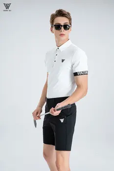 2023 Новая спортивная одежда для гольфа, Мужская футболка для гольфа с коротким рукавом, Удобная, дышащая, Быстро сохнущая, Не мнущаяся