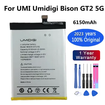 2023 Года Новый Оригинальный Аккумулятор Для UMI Umidigi Bison GT2 5G 6150mAh Высококачественная Сменная Батарея Bateria Быстрая Доставка