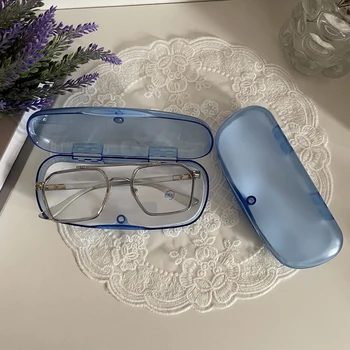 Прозрачные переносные Футляры для очков Водонепроницаемые пластиковые солнцезащитные очки Коробка для хранения очков Жесткий футляр для очков для чтения Защитная коробка