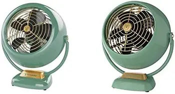Винтажный вентилятор воздушного циркулятора, зеленый & VFAN Jr. Винтажный вентилятор воздушного циркулятора, зеленый
