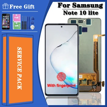 Оригинальный ЖК-дисплей Note10Lite Для Samsung Galaxy Note 10 Lite LCD N770F N770F/DS N770F/DSM ЖК-дисплей с Сенсорным экраном и Цифровым Преобразователем в Сборе