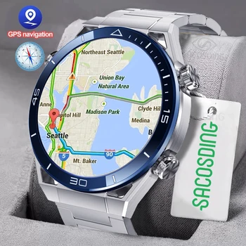 2023 NFC ЭКГ + PPG Bluetooth Вызов Умные часы Компас Трекер Движения Браслет Фитнес для Huawei Watches Ultimate Смарт-часы Мужские