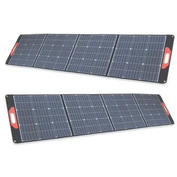 Горячая распродажа, Водонепроницаемая портативная складная солнечная панель 200 Вт 18 В, складная солнечная панель